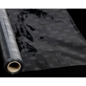 ROLLO CELOFAN DECORADO COPOS DE NIEVE 80CM