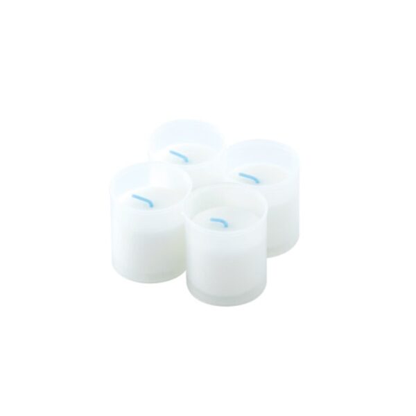 10B_4_0 SET 4 VELAS VASO DE PLASTICO 6CM - Imagen 1