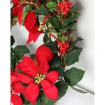 CORONA PONSETIA ACEBO Ø 60CM - Imagen 2