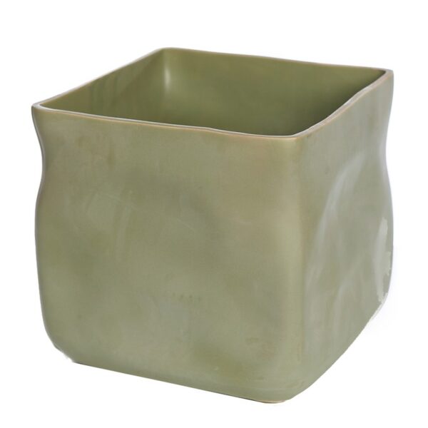 114342-500_0 MACETERO CERAMICA CUBE V. 24X24CM - Imagen 1