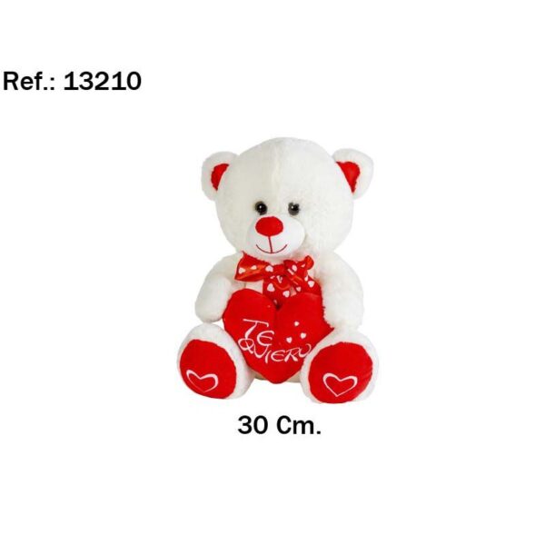 13210_0 PELUCHE OSO CORAZON 30CM - Imagen 1