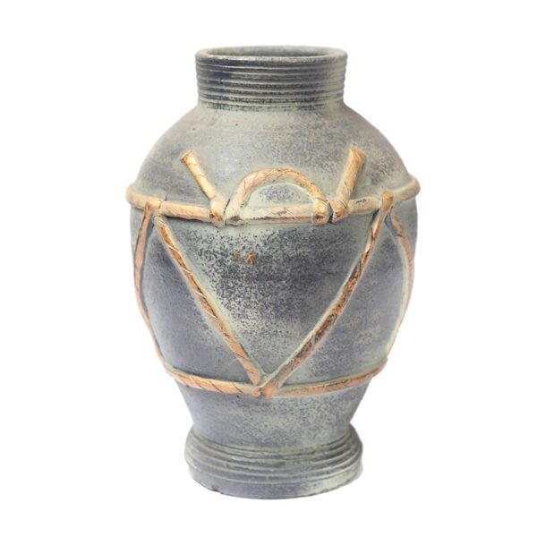 1764_0 JARRON VERDE ORO 25CM - Imagen 1