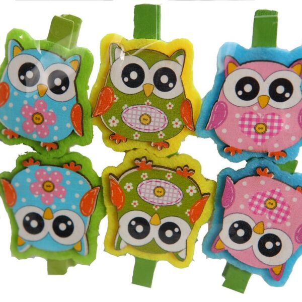 PINZA BUHO BOLSA SURTIDA 6UD - Imagen 2