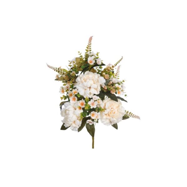 RAMO DE UNA CARA PEONIAS ARTIFICIAL 50CM - Imagen 1