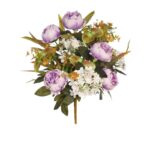 RAMO PEONIAS Y HORTENSIAS ARTIFICIAL 50CM - Imagen 5
