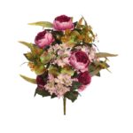 RAMO PEONIAS Y HORTENSIAS ARTIFICIAL 50CM - Imagen 7