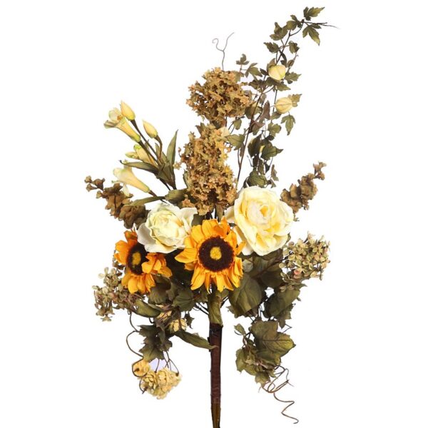 29355.02_0 RAMO DE ROSAS Y GIRASOL OTOÑAL 60CM - Imagen 1
