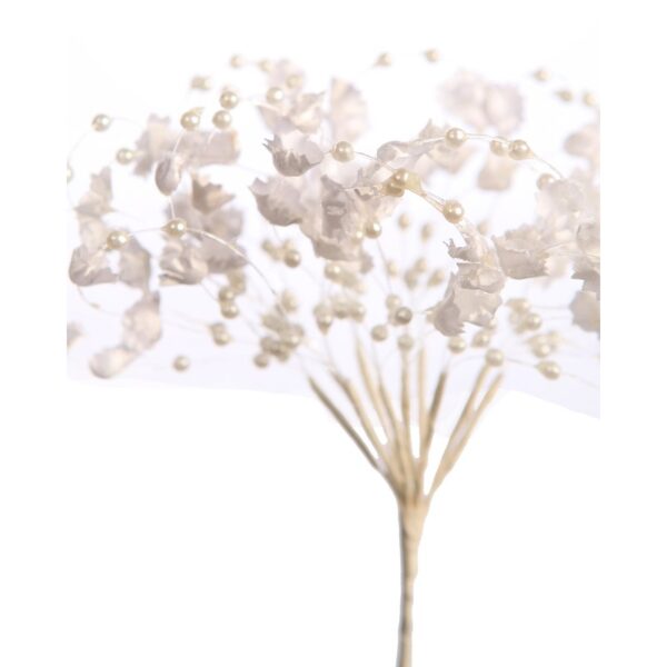 POMO PERLA FLOR ENGARZADA 18CM - Imagen 2