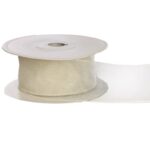 CINTA ORGANZA ALAMBRADA 40MM X 10M