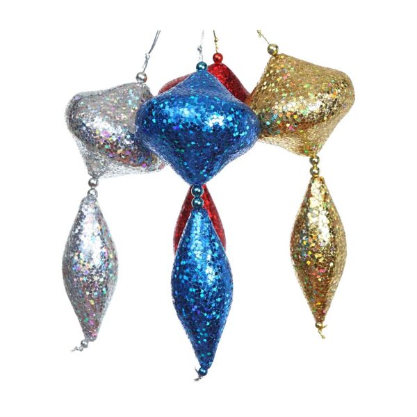 COLGANTE DECORATIVO GLITTER  25CM - Imagen 1
