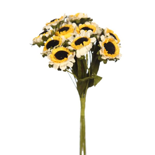 49483.04_0 RAMILLETE MARGARITAS DE PAPEL X12, 30CM - Imagen 1