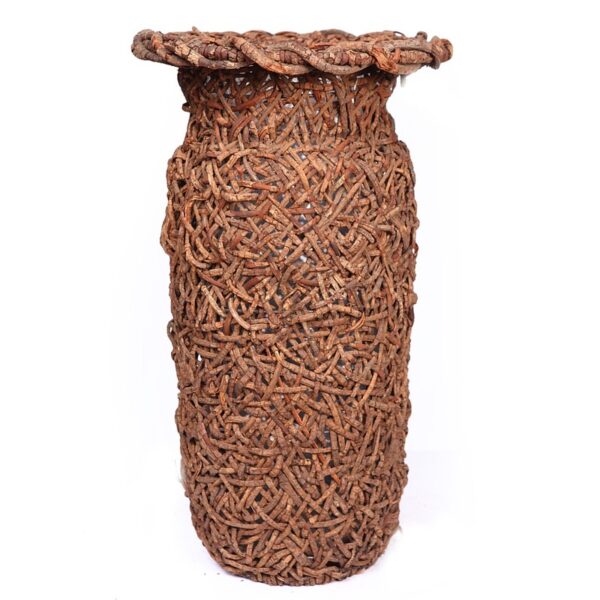 49499P_0 MACETERO DE RATTAN TRENZADO ALT 55 CM Ø 32 CM - Imagen 1