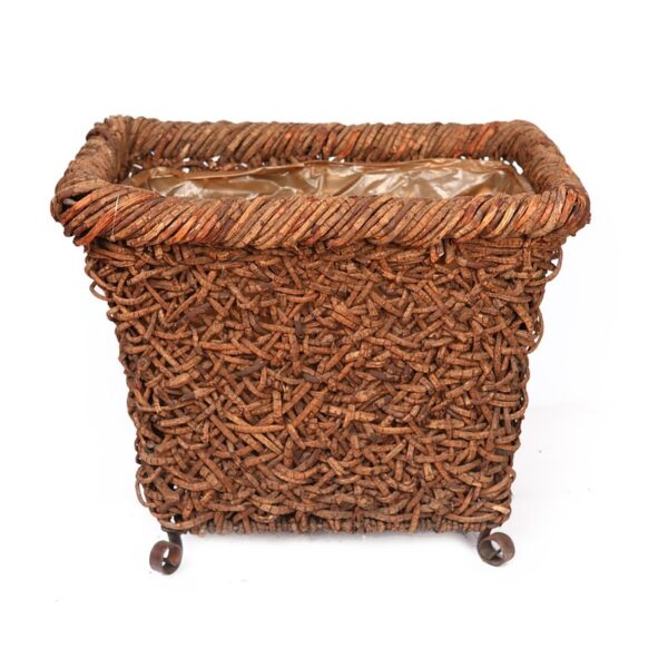 MACETERO DE RATTAN TRENZADO 34 X 48 X 39 CM - Imagen 1