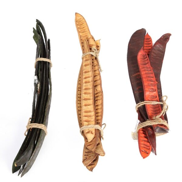 SET DE 6 VAINAS FLOR SECA, 45 CM - Imagen 1