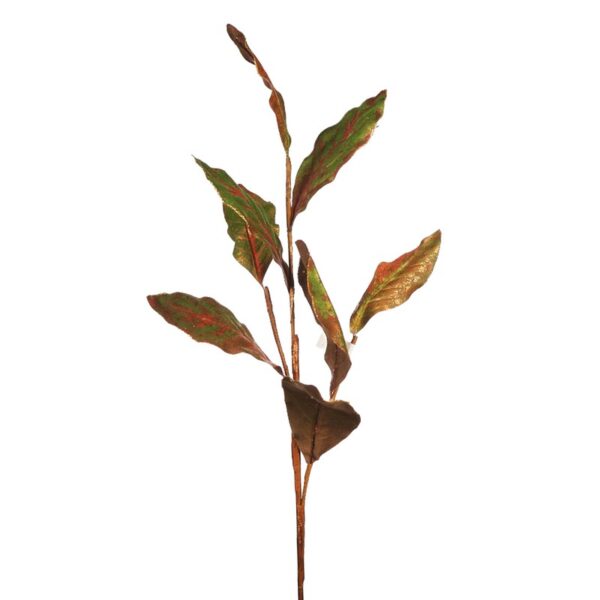 HOJA DE MAGNOLIA FILO DORADO ARTIFICIAL 90CM - Imagen 1