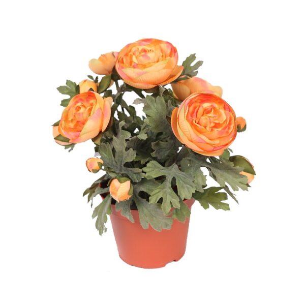PLANTA DE RANUNCULOS ARTIFICIAL EN MACETA 30CM - Imagen 2