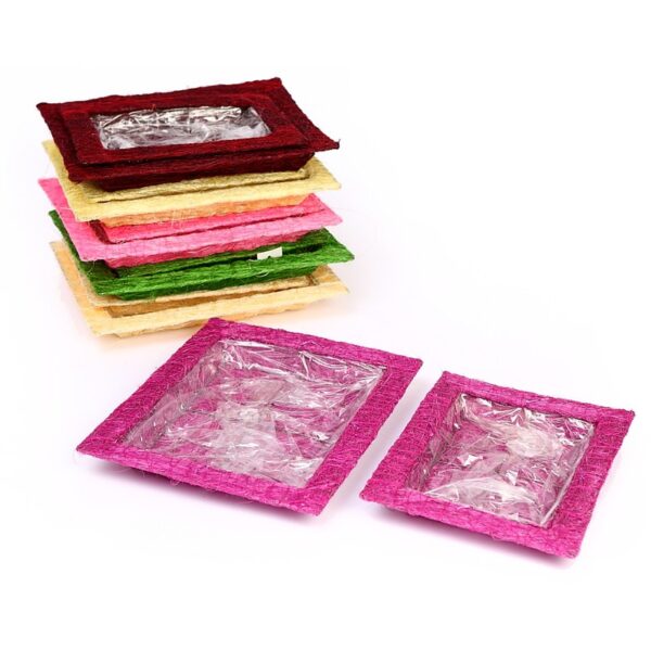 69044.10_0 SET 2 PLATOS RECTANGULAR SISAL - Imagen 1