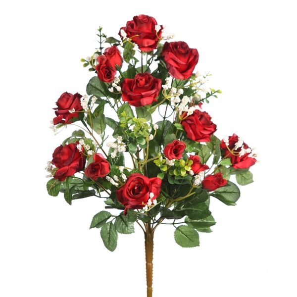 RAMO DE ROSAS FRONTAL X12, ALT 46CM - Imagen 1