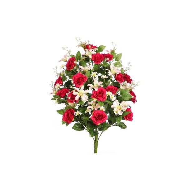 AD0197_0 RAMO DE UNA CARA ROSAS 55CM - Imagen 1