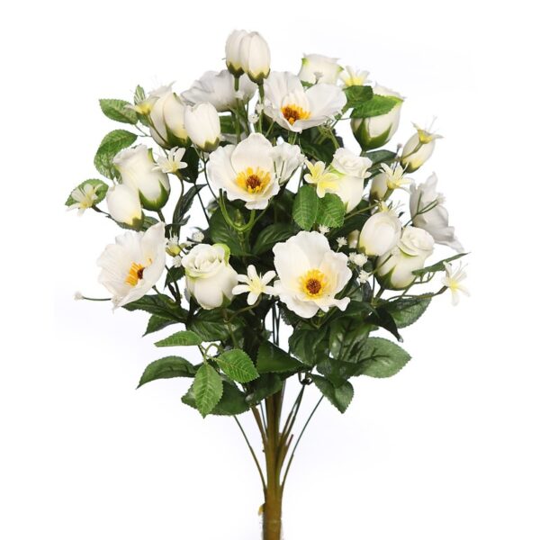 RAMO ROSAS Y ANEMONAS ARTIFICIAL  54CM - Imagen 1