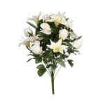 RAMO ROSAS Y LILYS ARTIFICIAL