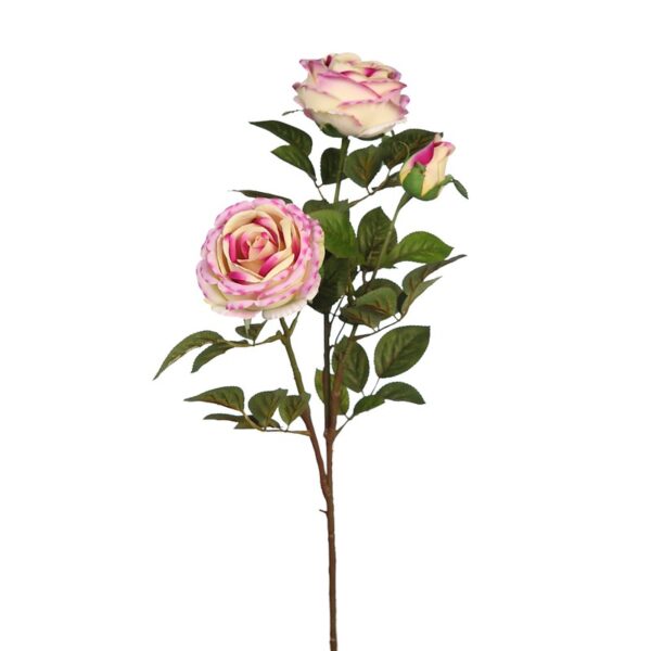 VARA ROSA CABBAGE X 3 ARTIFICIAL 85CM - Imagen 2