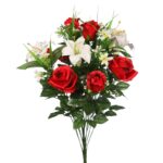 RAMO ROSAS Y LILYS X 18 ARTIFICIAL - Imagen 2