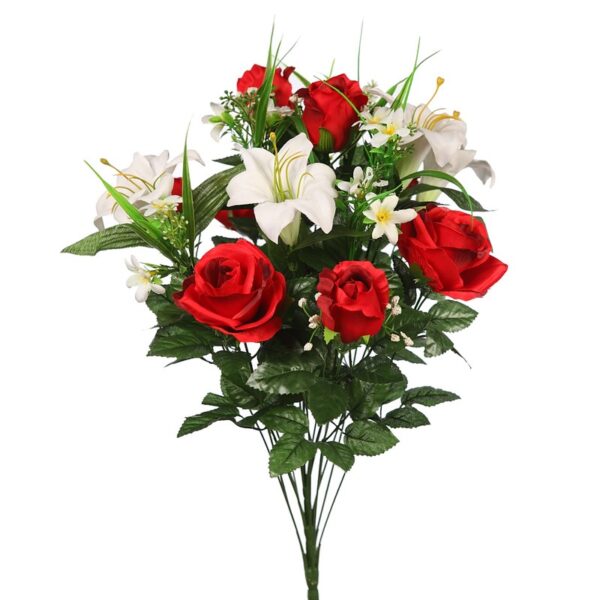RAMO ROSAS Y LILYS X 18 ARTIFICIAL - Imagen 2