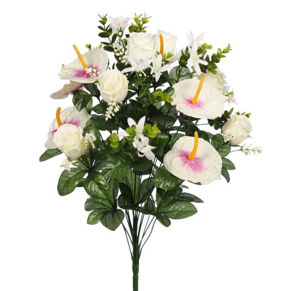 AD0442.02_0 RAMO ROSAS Y ANTURIUM ARTIFICIAL - Imagen 1