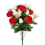 RAMO PEONIAS Y LILYS ARTIFICIAL - Imagen 2