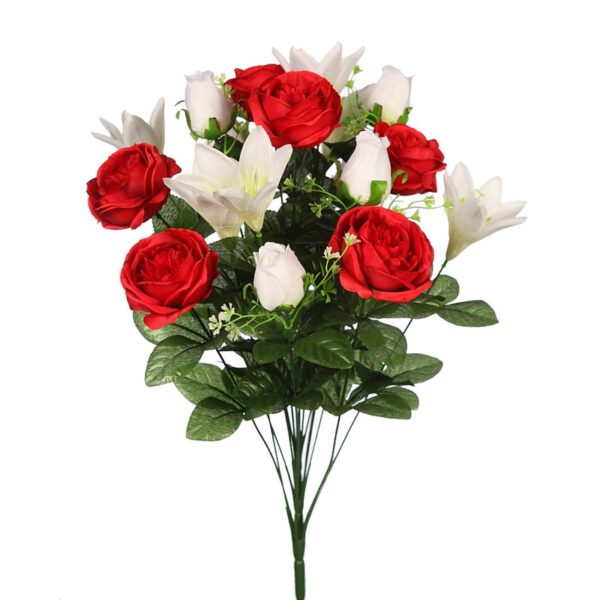 RAMO PEONIAS Y LILYS ARTIFICIAL - Imagen 2