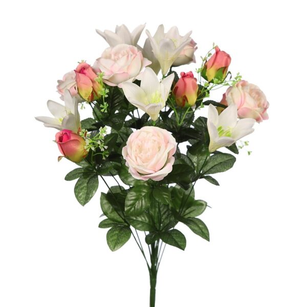 RAMO PEONIAS Y LILYS ARTIFICIAL - Imagen 4