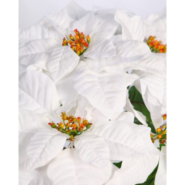 MACETA DE POINSETTIA ARTIFICIAL 48CM - Imagen 2