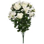 RAMO ROSAS Y LILYS ARTIFICIAL 60 CM