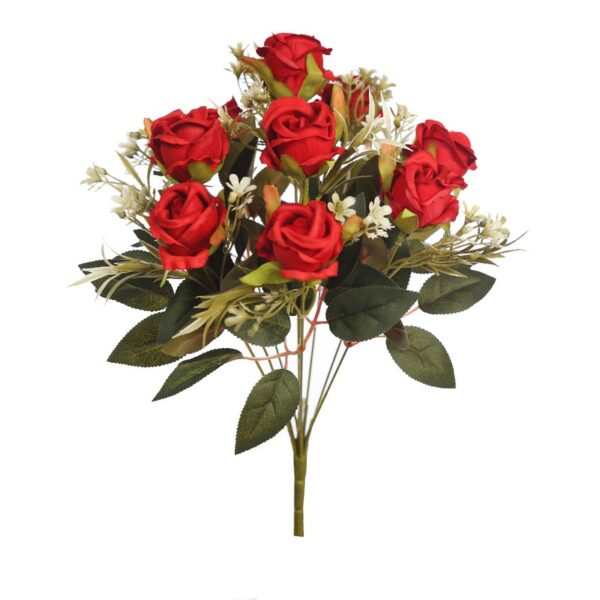 RAMO DE ROSAS ARTIFICIALES 44CM - Imagen 1
