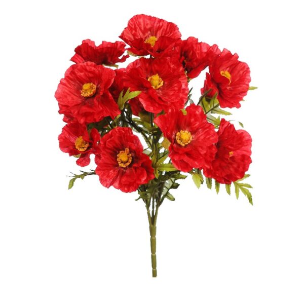 AD0711.03_0 RAMILLETE AMAPOLAS ARTIFICIALES 60CM - Imagen 1