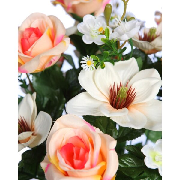RAMO DE MAGNOLIAS Y ROSAS ARTIFICIAL 60CM - Imagen 6