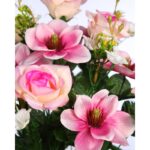 RAMO DE MAGNOLIAS Y ROSAS ARTIFICIAL 60CM - Imagen 8