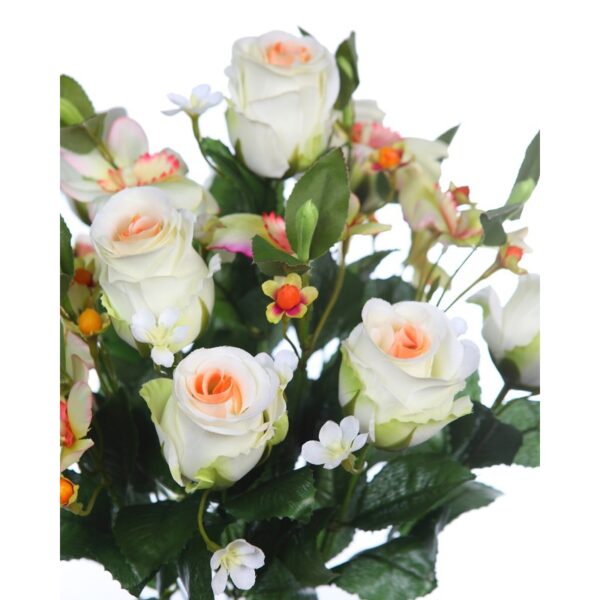 RAMO ROSAS Y ORQUIDEAS ARTIFICIAL 50CM - Imagen 6