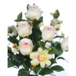 RAMO ROSAS Y ORQUIDEAS ARTIFICIAL 50CM - Imagen 10