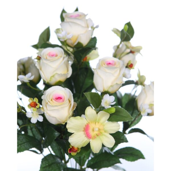 RAMO ROSAS Y ORQUIDEAS ARTIFICIAL 50CM - Imagen 10