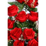 BOUQUET ROSAS ARTIFICIALES 58CM - Imagen 3
