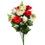 BOUQUET ROSAS LILYS Y CAPULLOS 57CM - Imagen 3