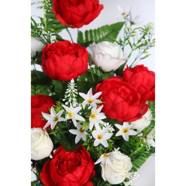 RAMO PEONIAS DE UNA CARA 60CM - Imagen 4