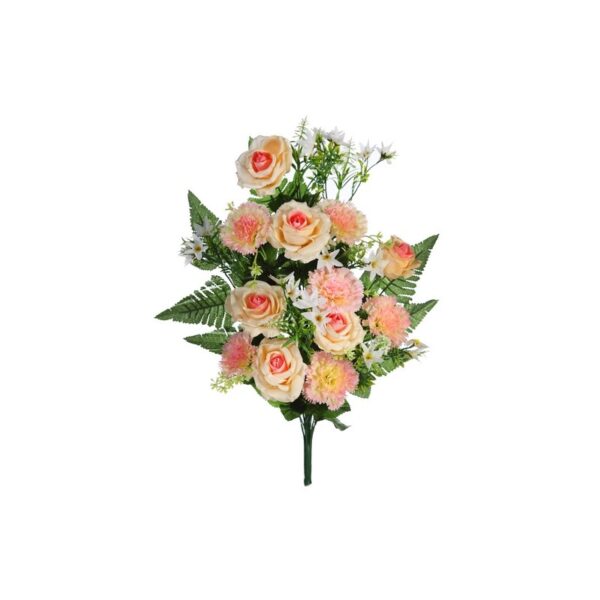 AD07993_0 RAMO DE UNA CARA ROSAS ARTIFICIAL 60CM - Imagen 1