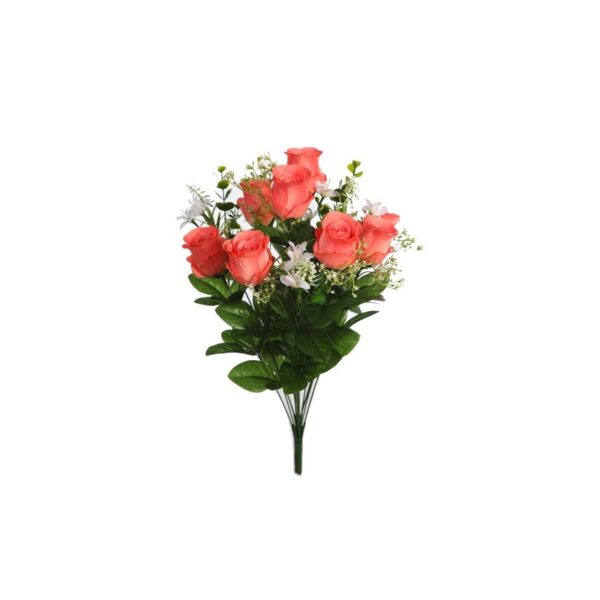 RAMO ROSAS Y LILYS ARTIFICIAL 58CM - Imagen 1