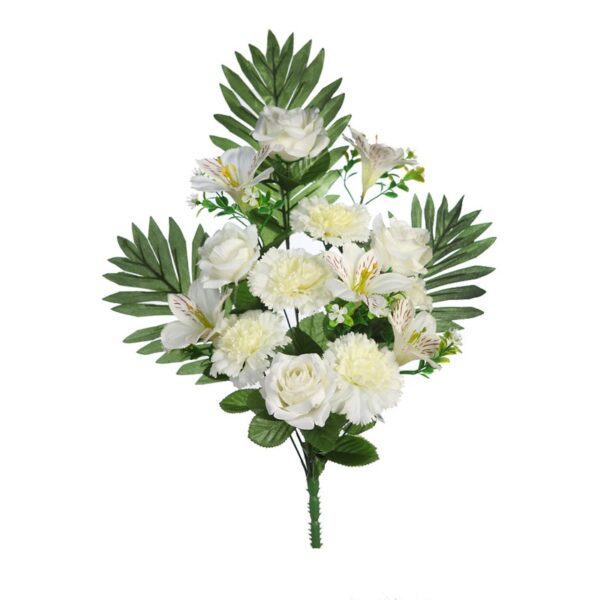 BOUQUET CLAVEL Y ASTROMELIAS ARTIFICIAL 55CM - Imagen 1