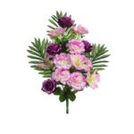 BOUQUET CLAVEL Y ASTROMELIAS ARTIFICIAL 55CM - Imagen 7