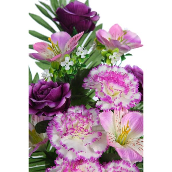 BOUQUET CLAVEL Y ASTROMELIAS ARTIFICIAL 55CM - Imagen 8
