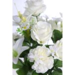 RAMO ROSA Y LILY ARTIFICIAL 48CM - Imagen 2
